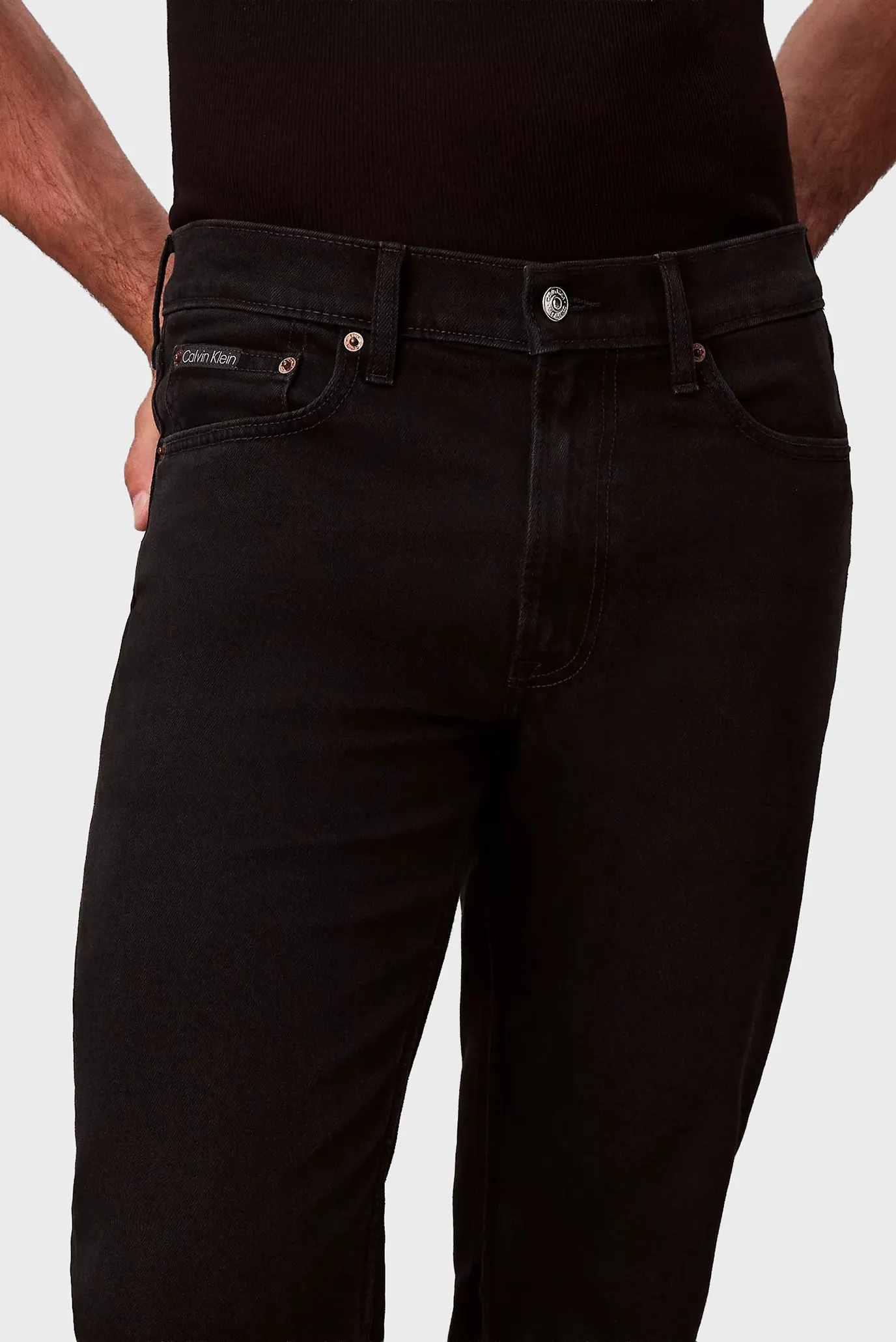 Jins shim SLIM STRAIGHT JAGUAR BLACK JEAN 5