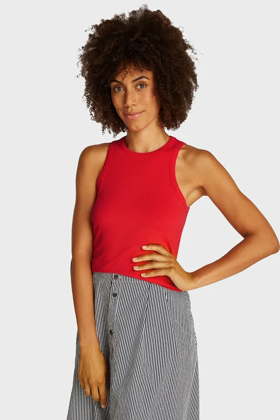 Mayka SLIM 5X2 RIB TANK TOP NS Tommy Hilfiger