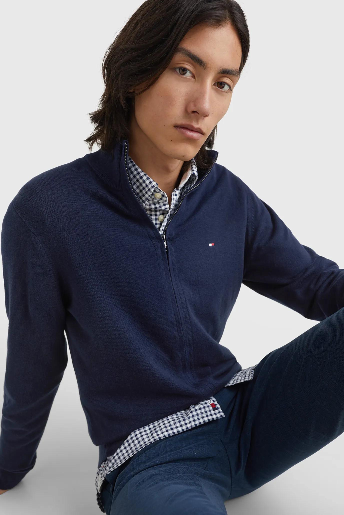 KardiganPIMA ORG CTN CASHMERE ZIP THRU 4