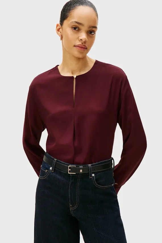 Блузка SOFT VIS LS RELAXED BLOUSE Tommy Hilfiger