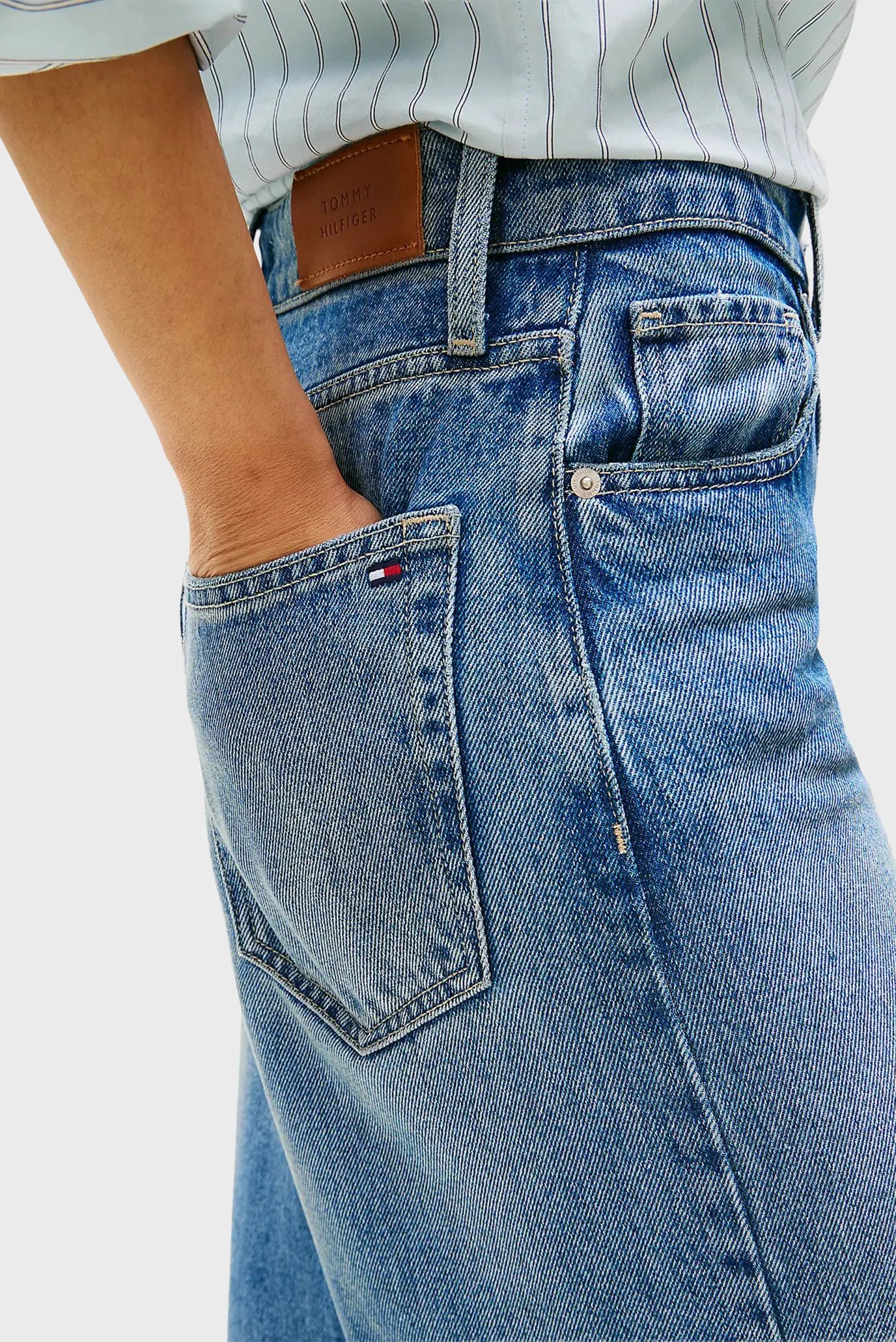 Jins shim DNM LANA WIDE LEG HW 4