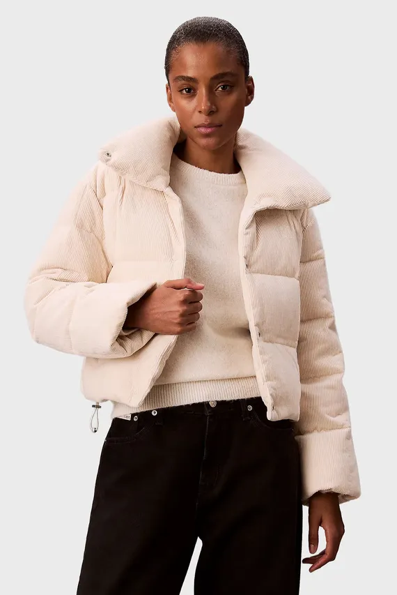 Qishki kurtka CORDUROY INSULATED DOWN PUFFER Calvin Klein Jeans