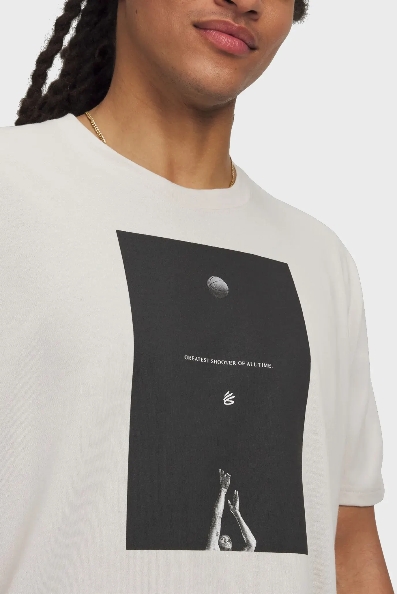 Futbolka/Curry Greatest Shooter Tee-WHT 3