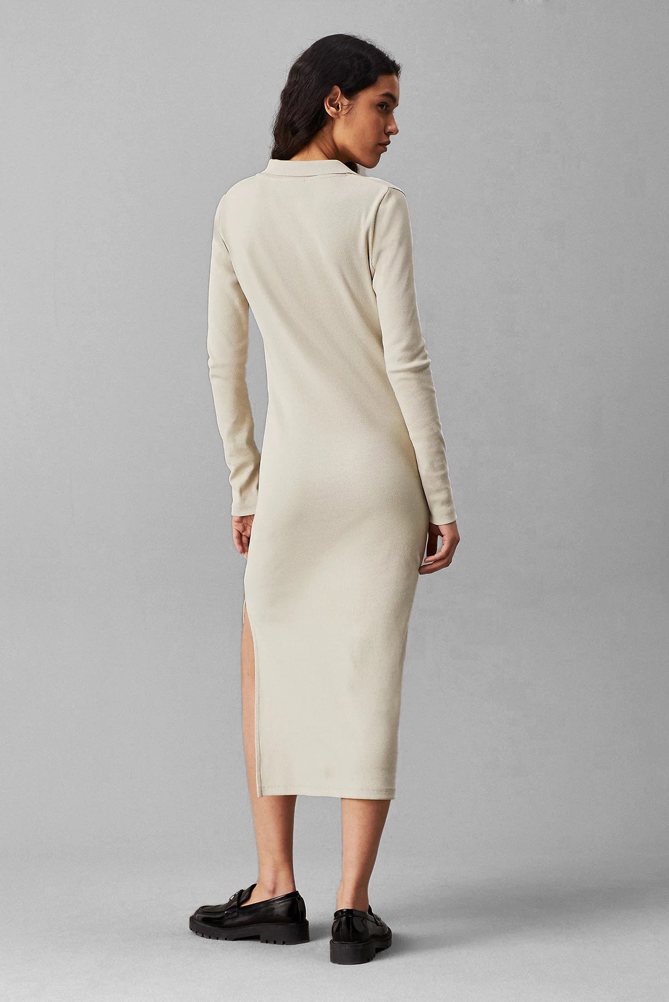 Платье WOVEN LABEL RIB POLO LS DRESSCalvin Klein Jeans Платье WOVEN LABEL RIB POLO LS DRESS 2