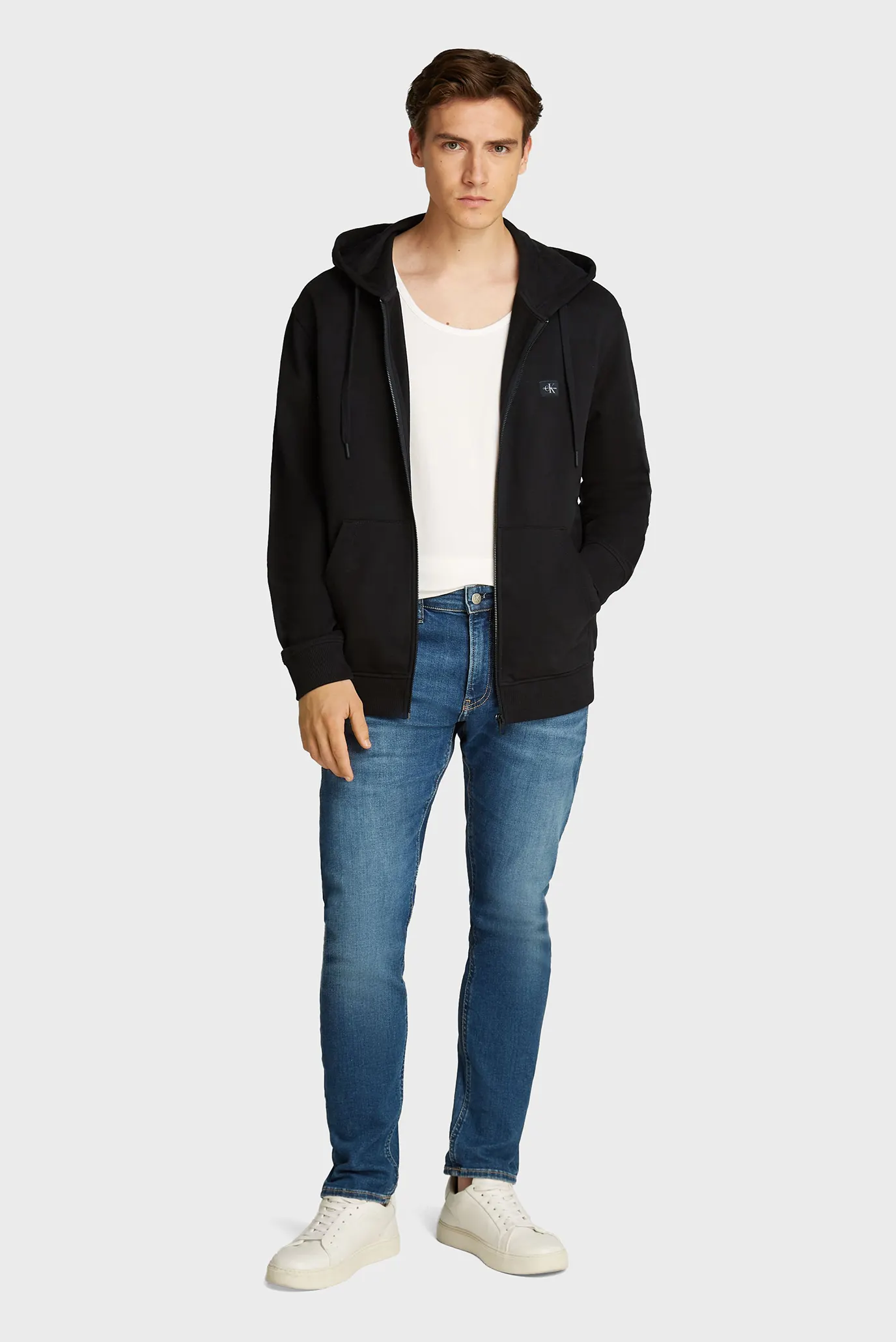 Реглан WOVEN LABEL ZIP THROUGH HOODIE 2