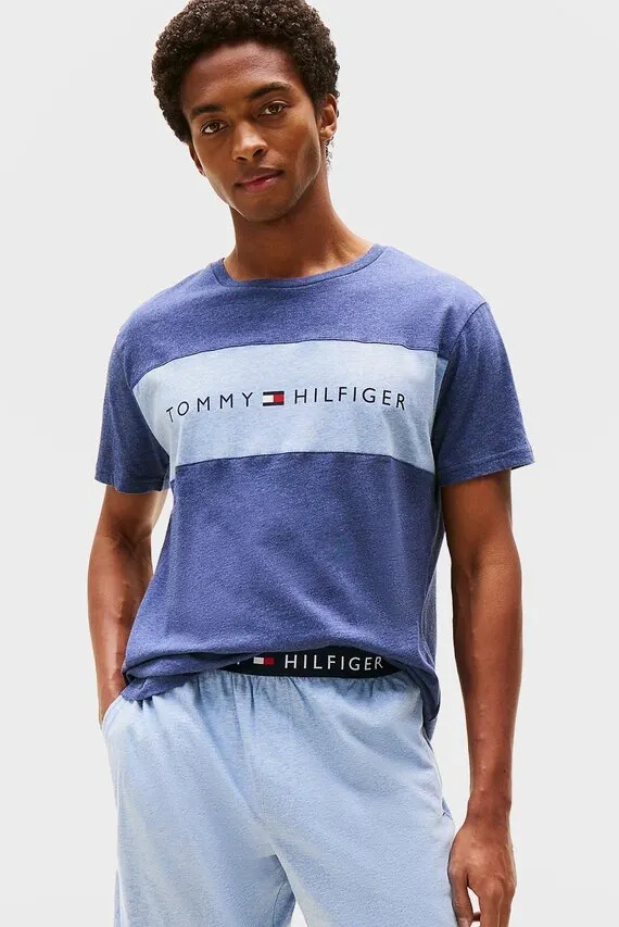 Futbolka SS T-SHIRT BLOCK LOGO Tommy Hilfiger