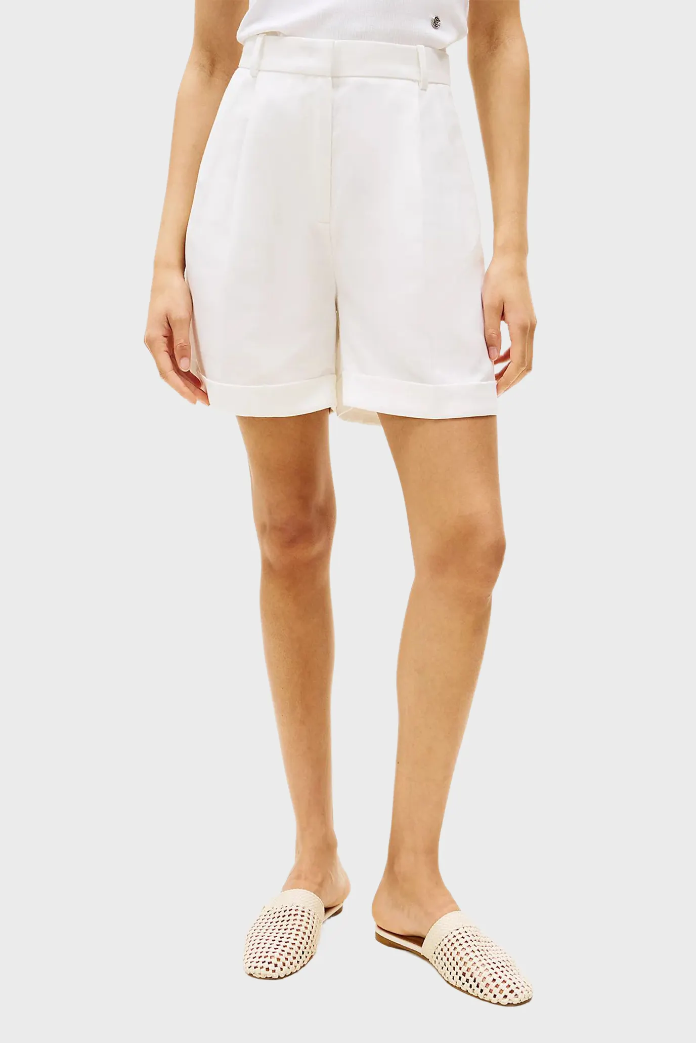 Шорты LINEN MIX PLEATED SHORT 1