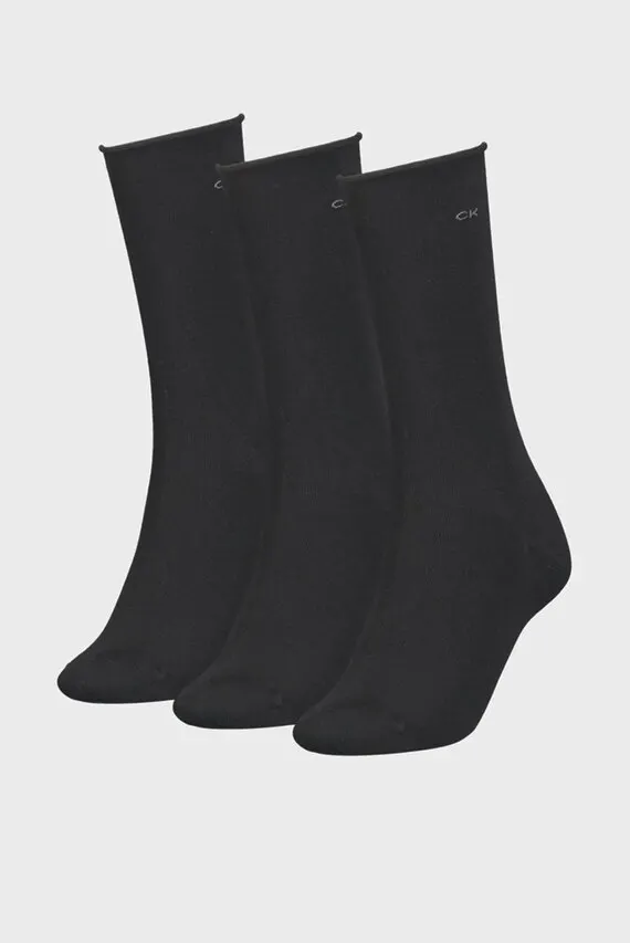 Paypoq CK WOMEN SOCK 3P ROLL TOP Calvin Klein