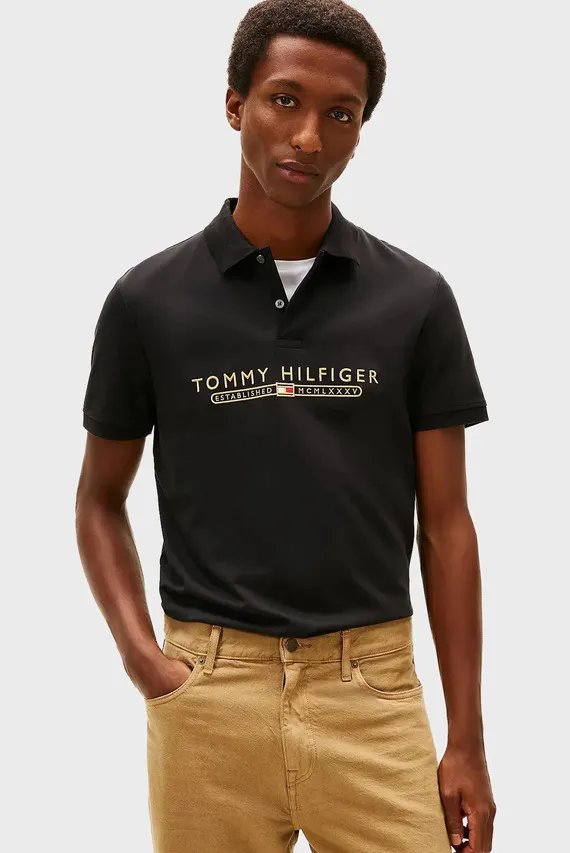 Polo ICON LUX INTERLOCK REG POLO Tommy Hilfiger