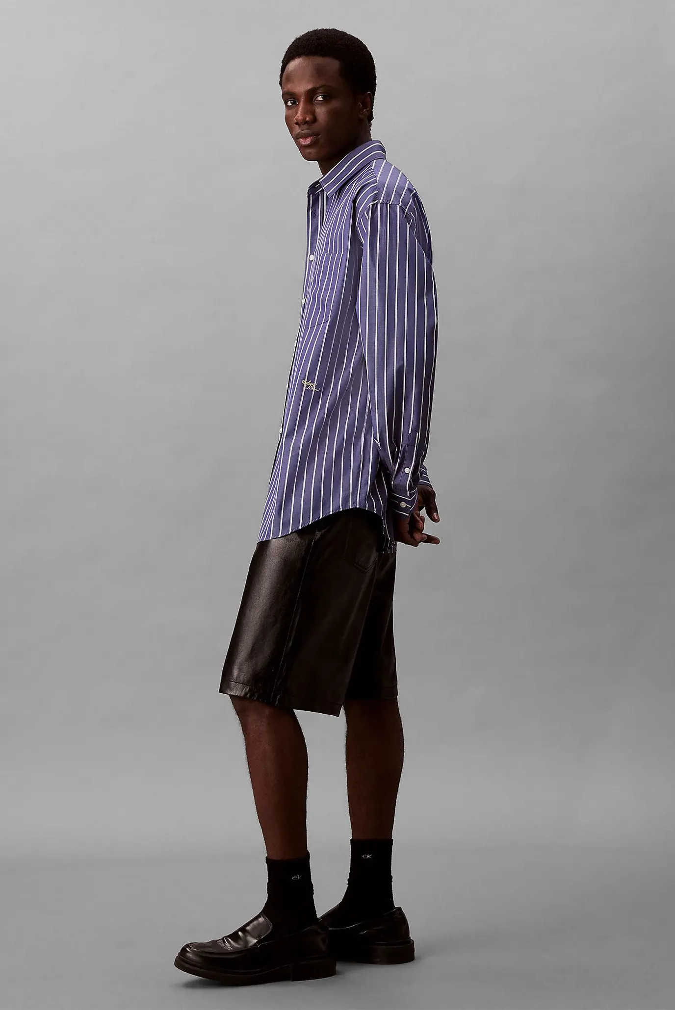 Ko'ylak LS OVERSIZED STRIPE COTTON SHIRT 3