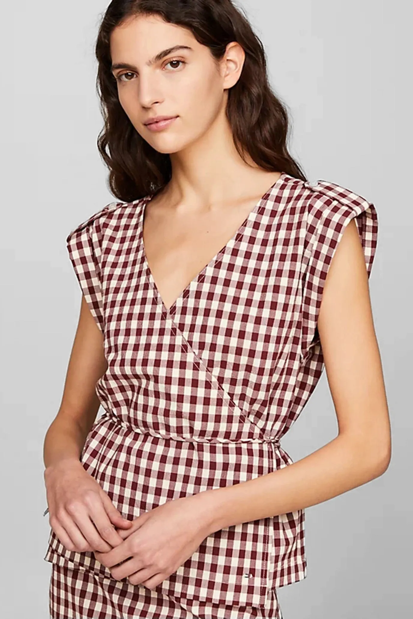 Mayka GINGHAM NS WRAP TOP 3