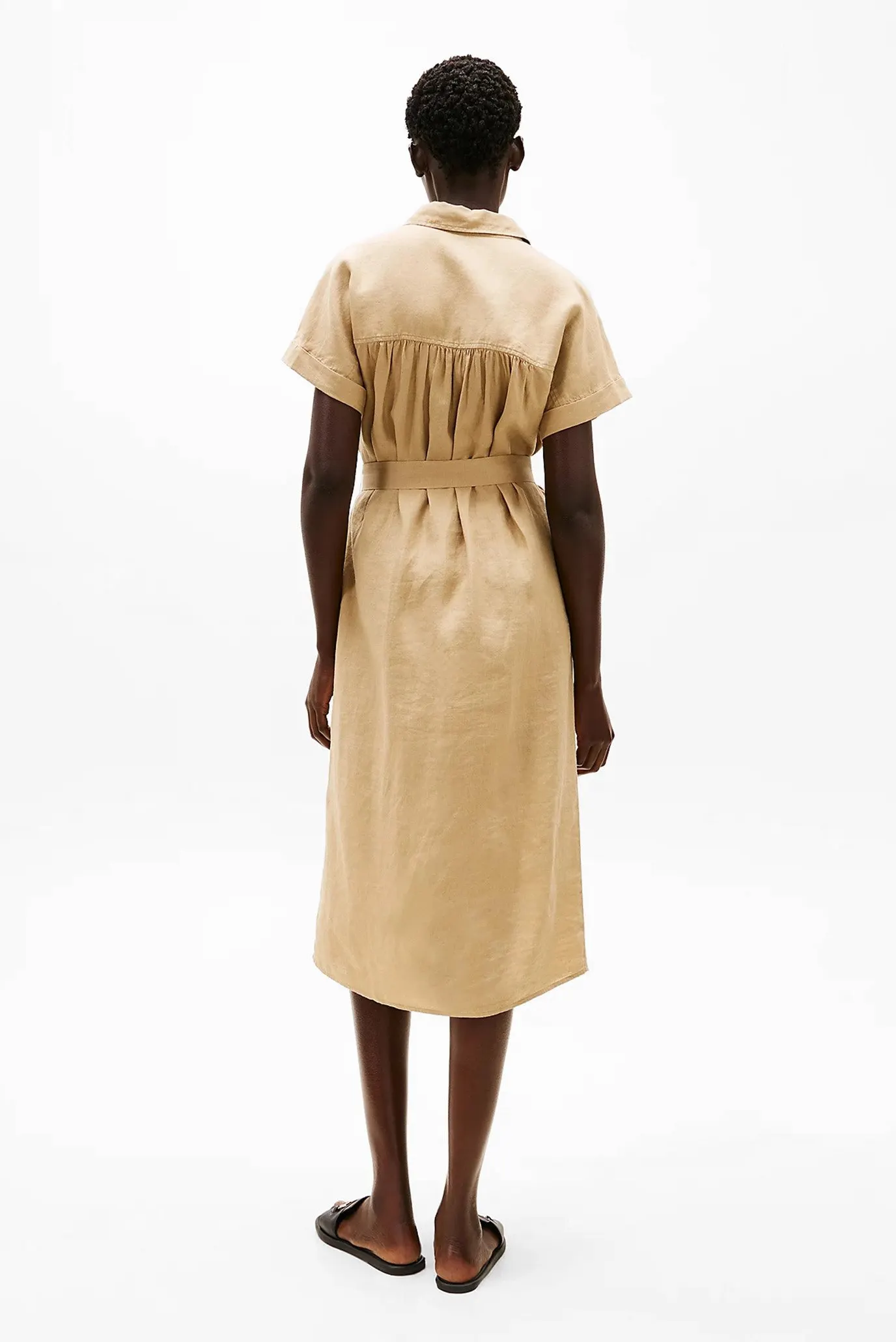 Платье ESS LINEN S S MIDI SHIRT DRESS 2