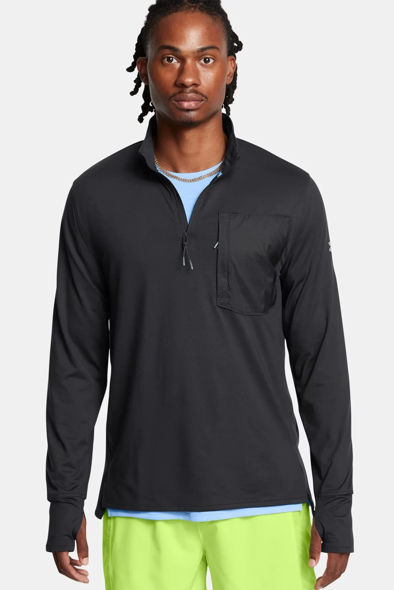 Лонгслив UA TRAIL RUN QUARTER ZIP 1