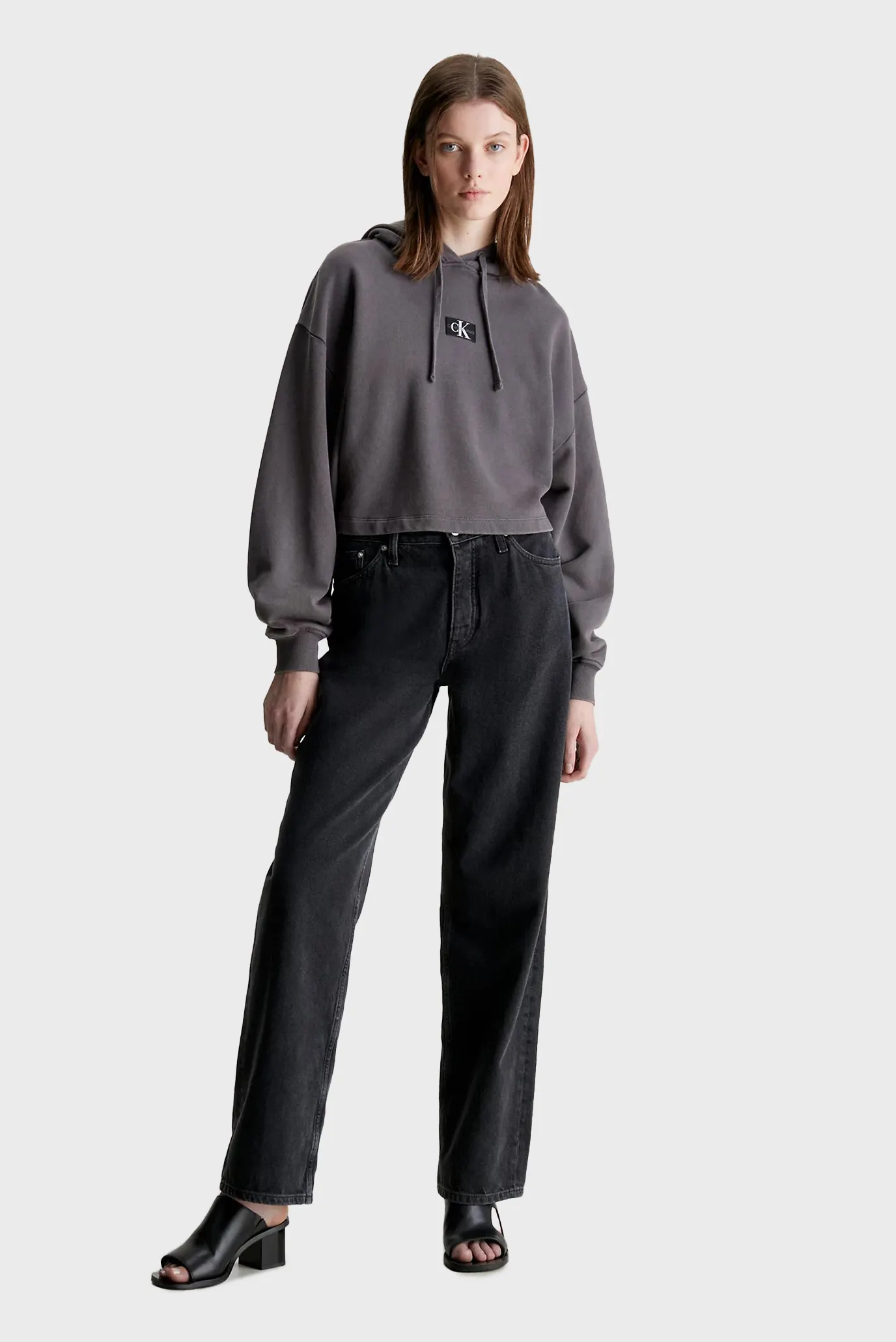 Худи WASHED WOVEN LABEL HOODIE 2