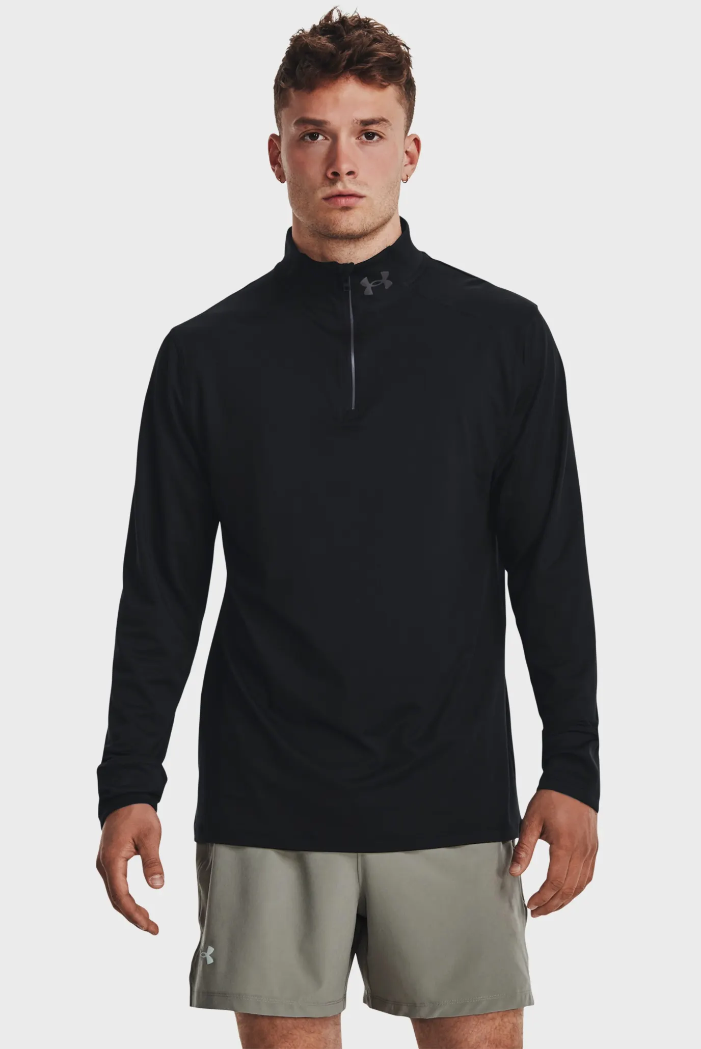 Uzun yengli futbolka UA LAUNCH PRO 1 4 ZIP-BLK 1