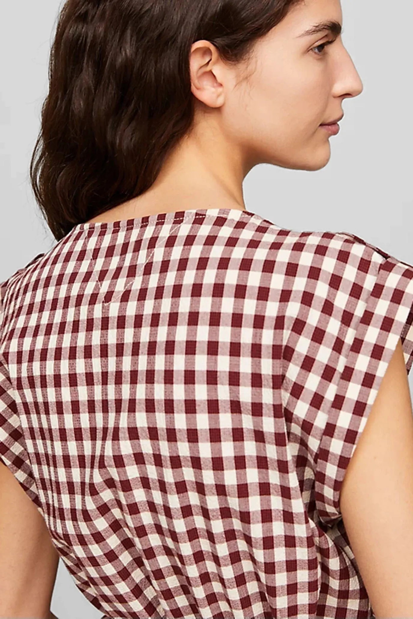 Mayka GINGHAM NS WRAP TOP 4