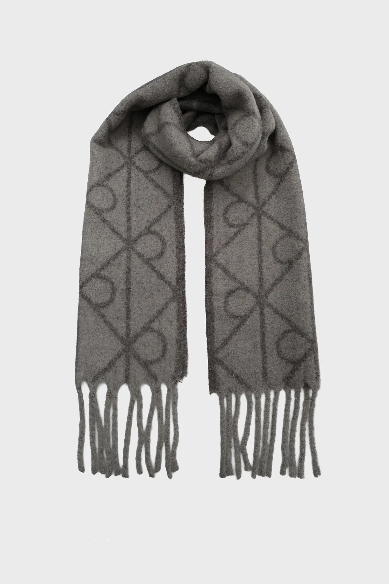 Шарф/EMBLEM AOP BRUSHED HW SCARF 1