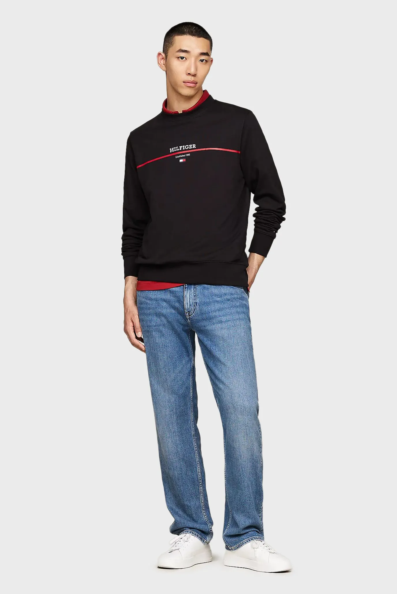 Svitshot HILFIGER STRIPE TERRY SWEATSHIRT 2