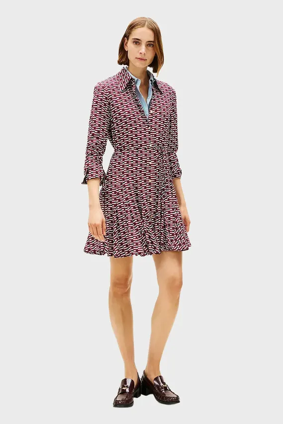 Koʻylak VIS TWILL LS MINI DRESS Tommy Hilfiger