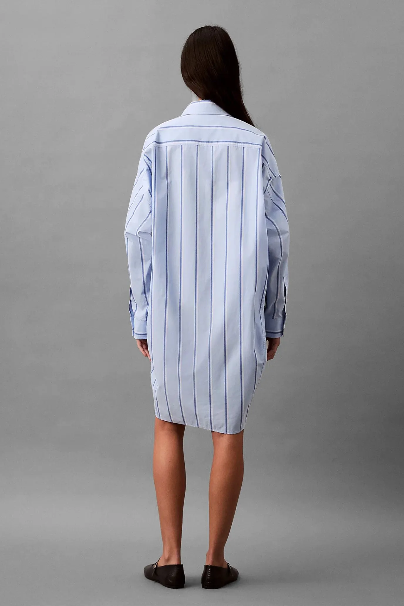 Koʻylak A- HL HEM SHIRTDRESS (Y D STRIPE 4