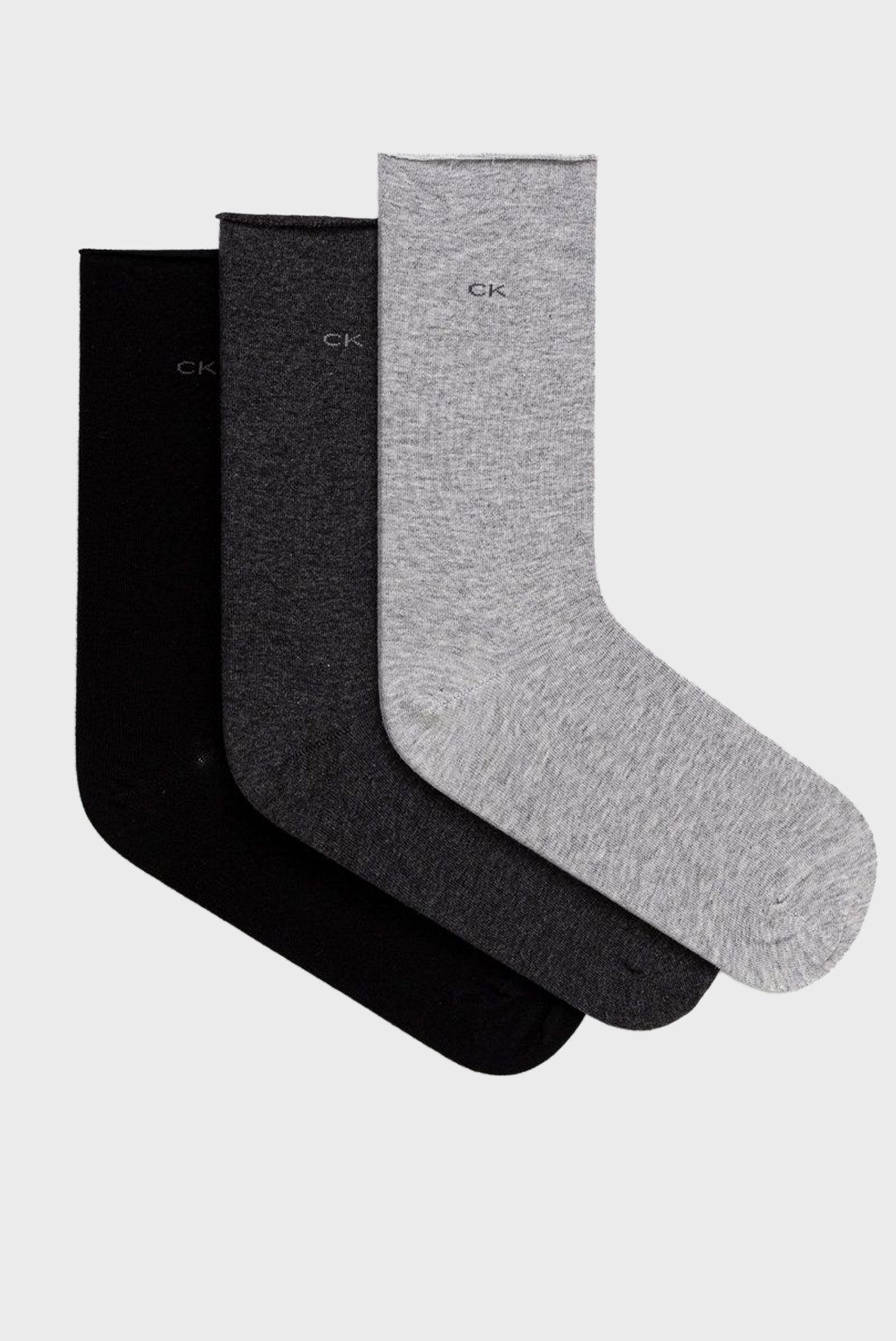 Paypoq CK WOMEN SOCK 3P ROLL TOP 1