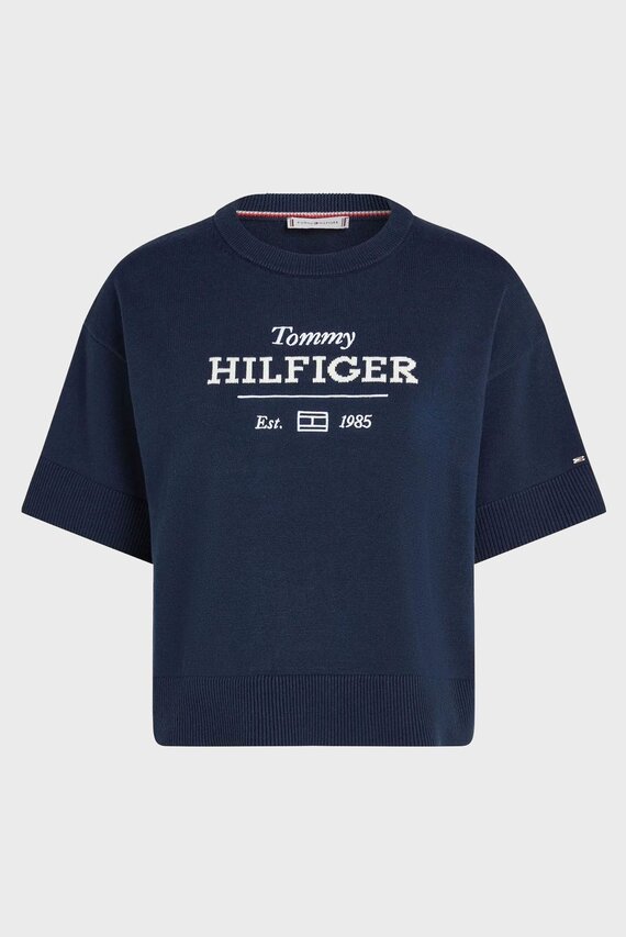 Sviter LOGO C-NECK CROPPED SWEATER SS Tommy Hilfiger Sviter LOGO C-NECK CROPPED SWEATER SS Tommy Hilfiger