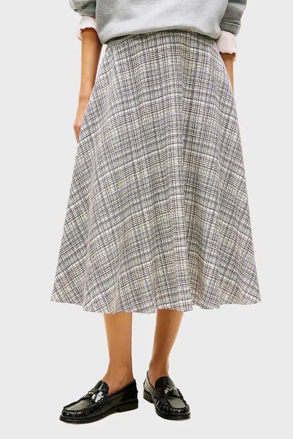 Yubka/PREPPY MIDI SKIRT Tommy Hilfiger
