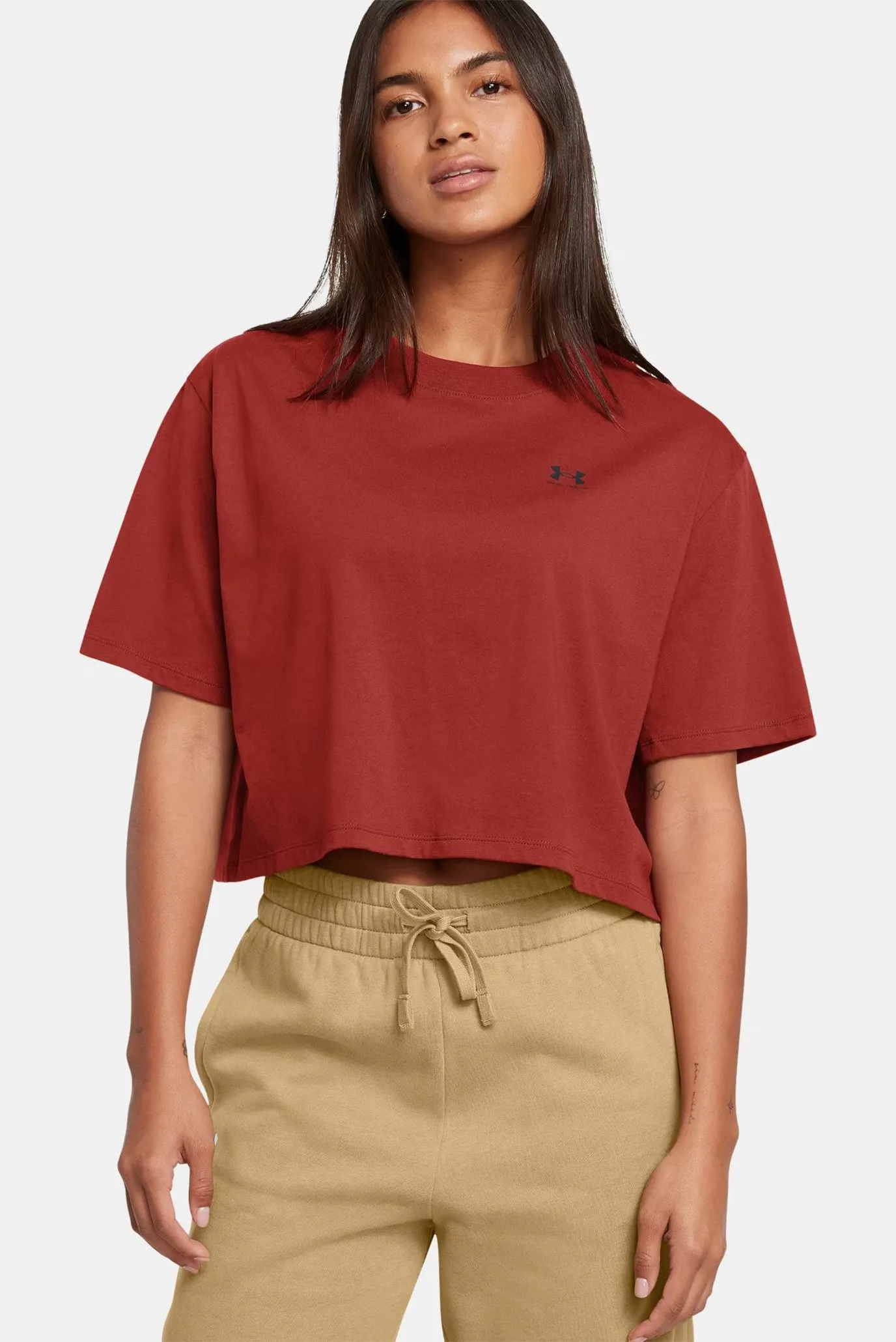 Futbolka UA W BOXY CROP LOGO SS 1