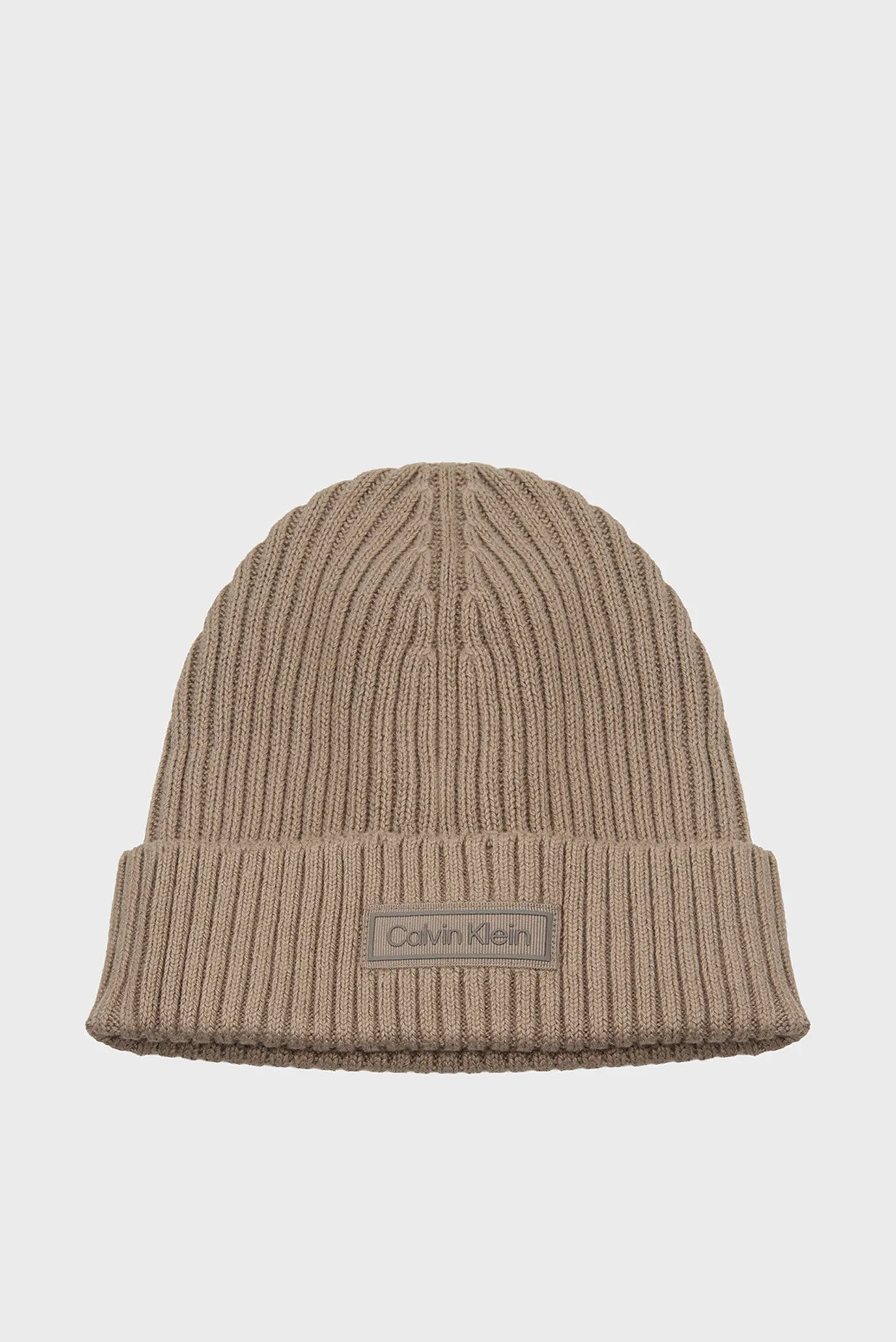 Шапка PATCH CHUNKY RIB COTTON BEANIE 1