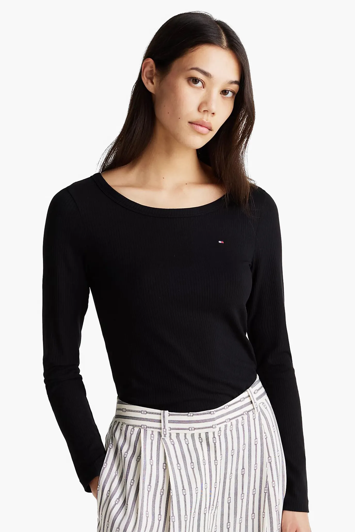 Лонгслив SLIM 5X2 RIB O-NK LS 1