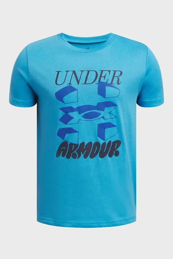 Футболка UA B SPLIT BIG LOGO SS-BLU Under Armour
