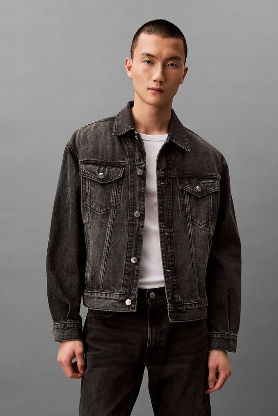 Jins kurtka 90S BLACK FOG TRUCKER Calvin Klein Jeans Jins kurtka 90S BLACK FOG TRUCKER Calvin Klein Jeans