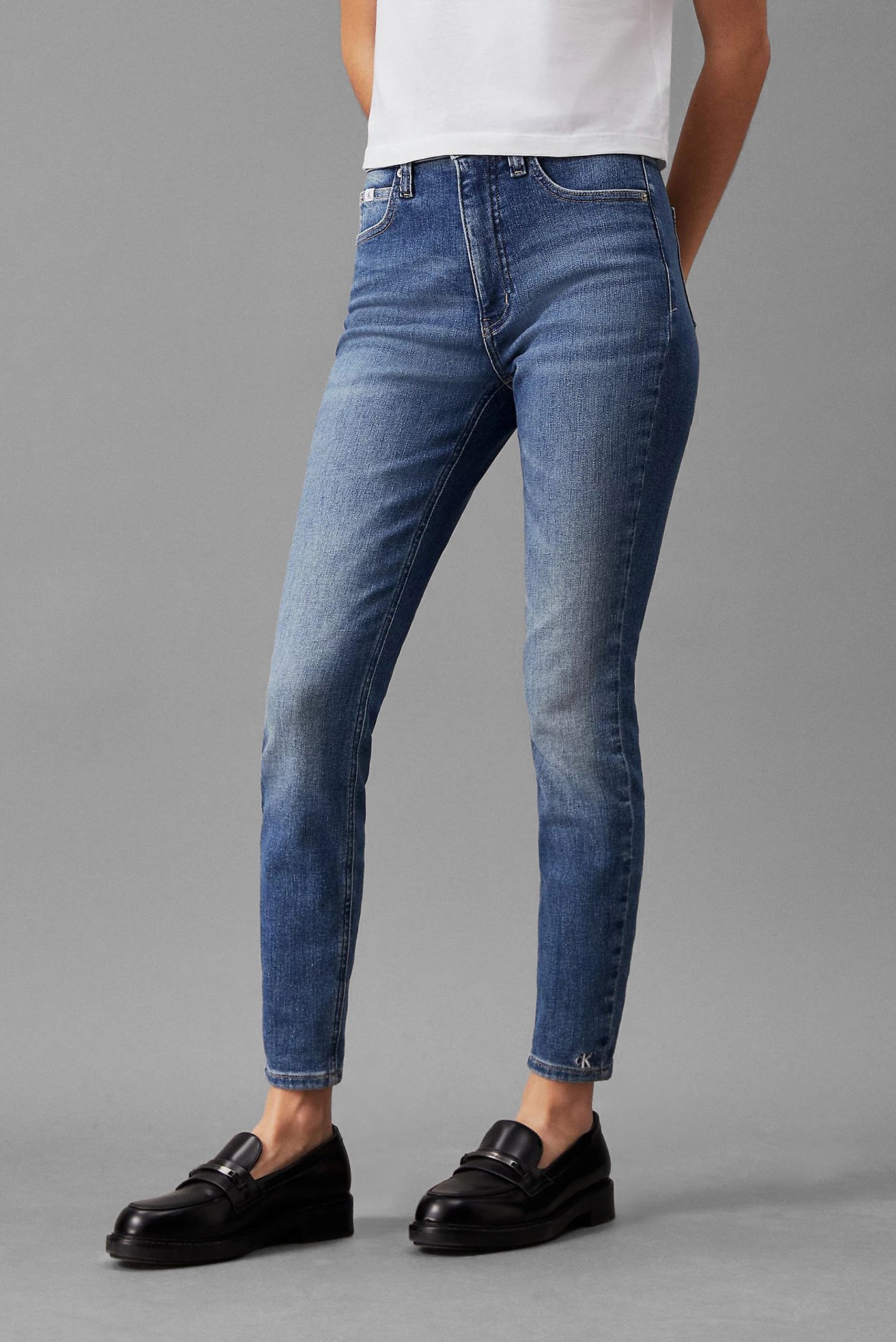 Джинсы HIGH RISE SUPER SKINNY ANKLE 1