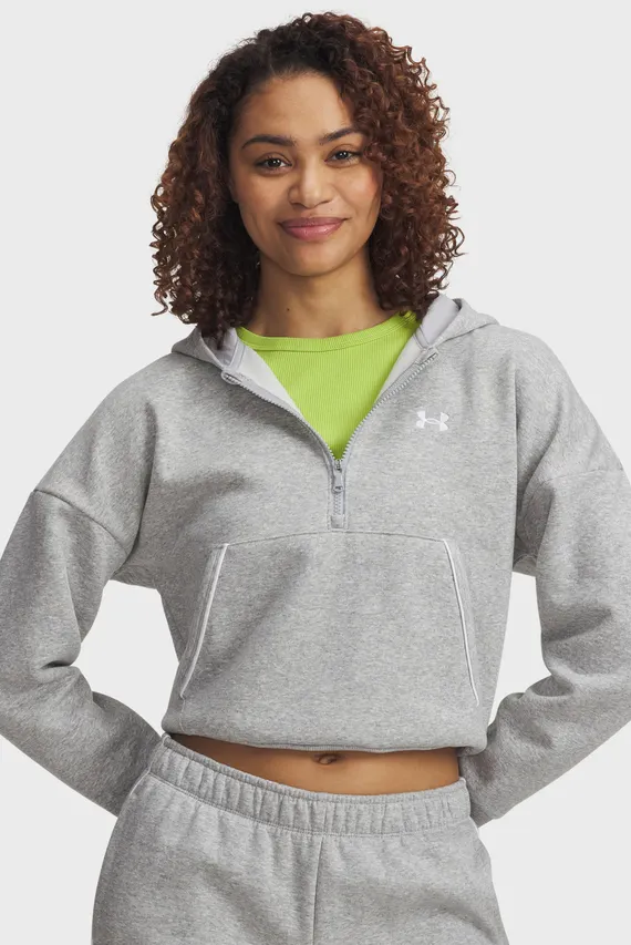 Худи/Rival Flc Piped HZ Hoodie Under Armour