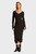 Koʻylak WOVEN LABEL LS RIB DRESS