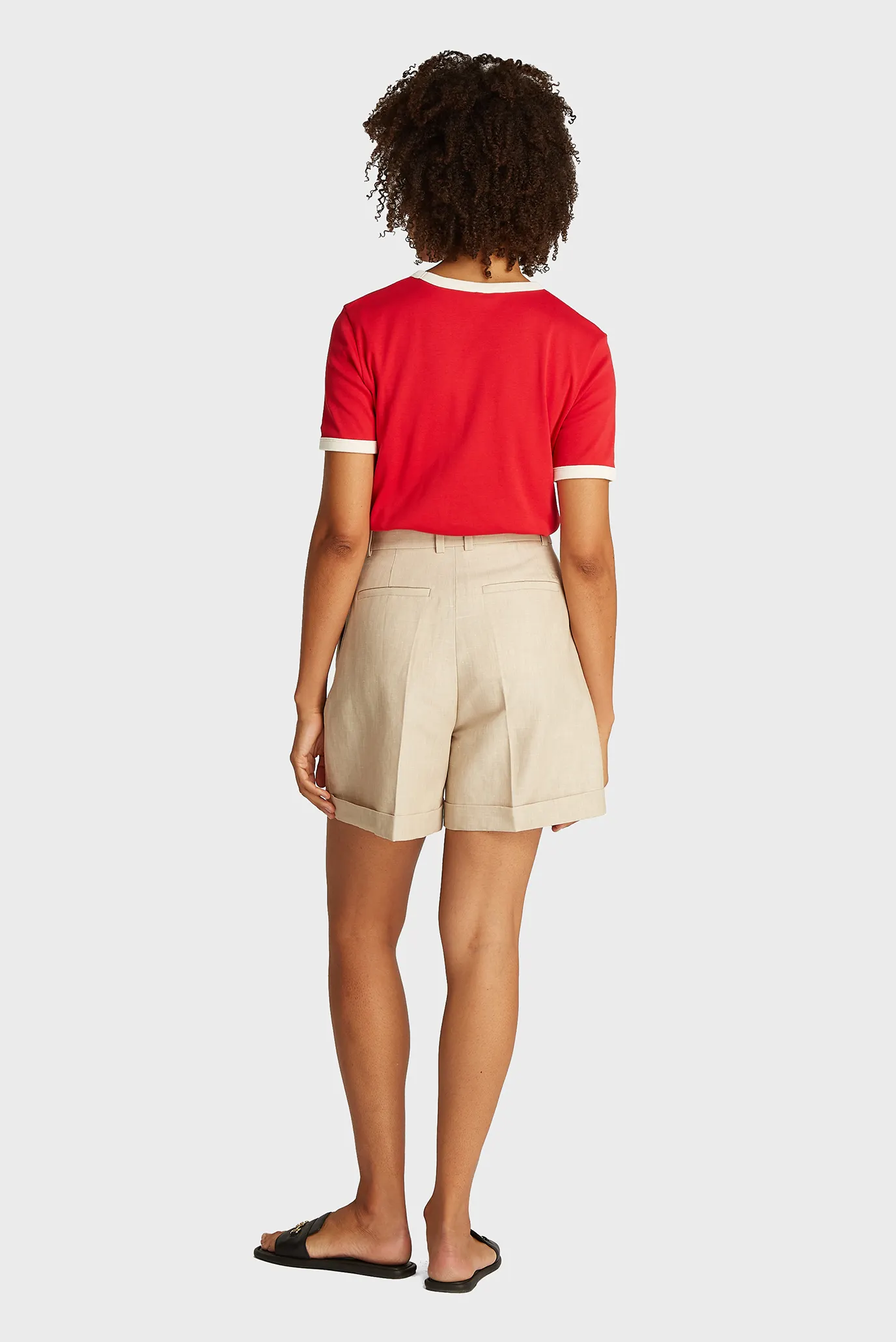 Shortik LINEN MIX PLEATED SHORT 3