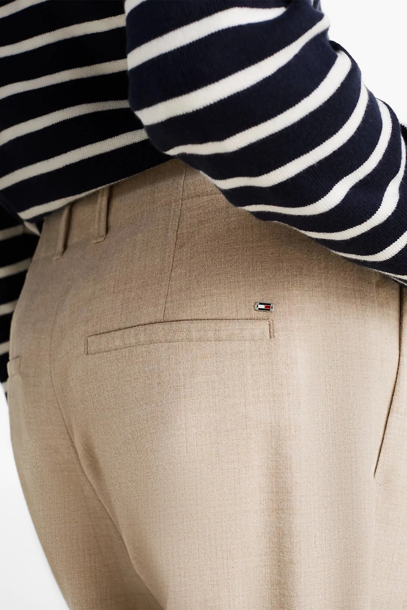 Ishton SOFT WOOL MIX RELAXED STR PANT 5