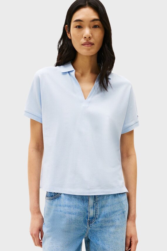 Polo LYOCELL OPEN-NK RELAXED POLO SS Tommy Hilfiger
