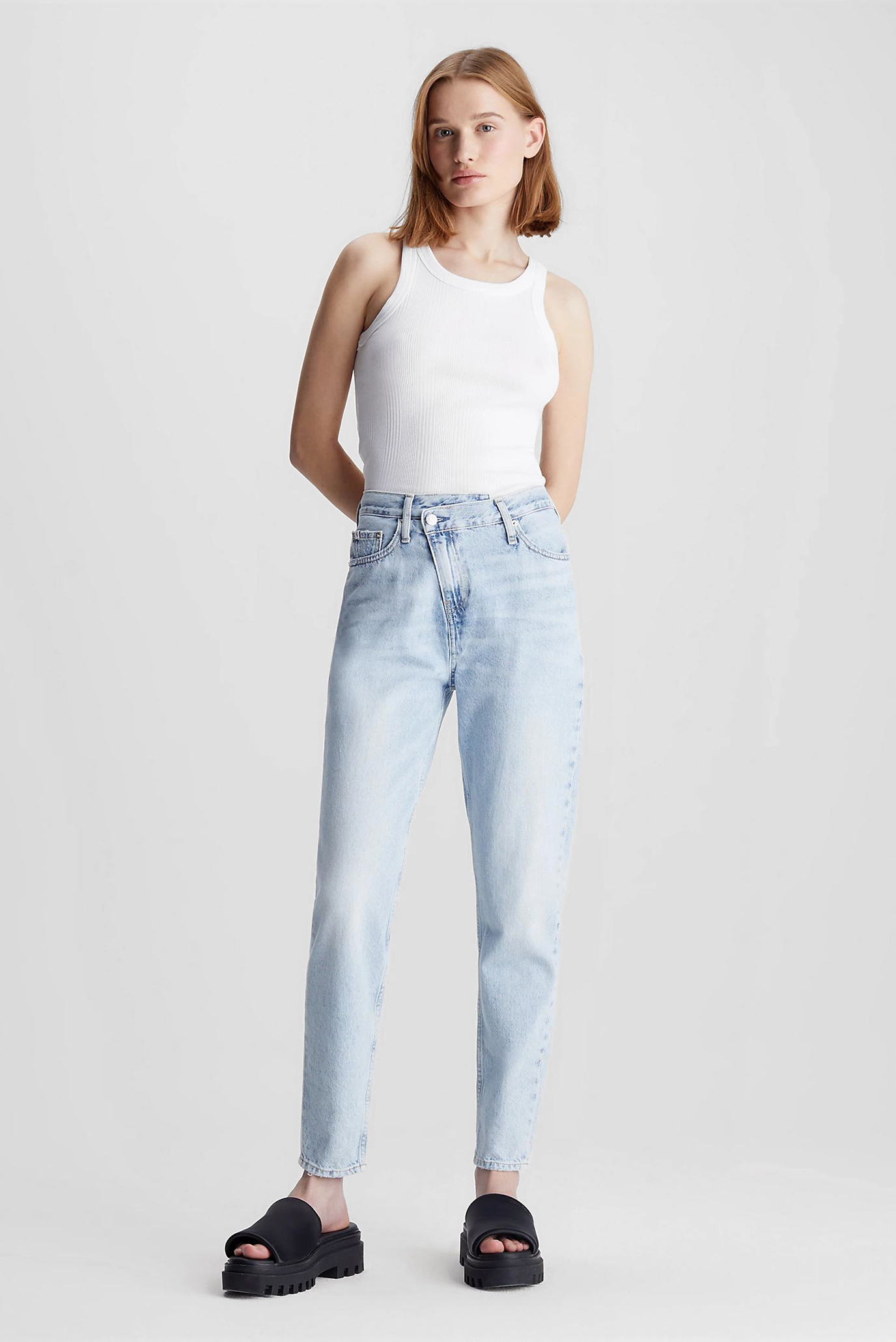 Jins shim MOM JEAN WRAP WAIST 2