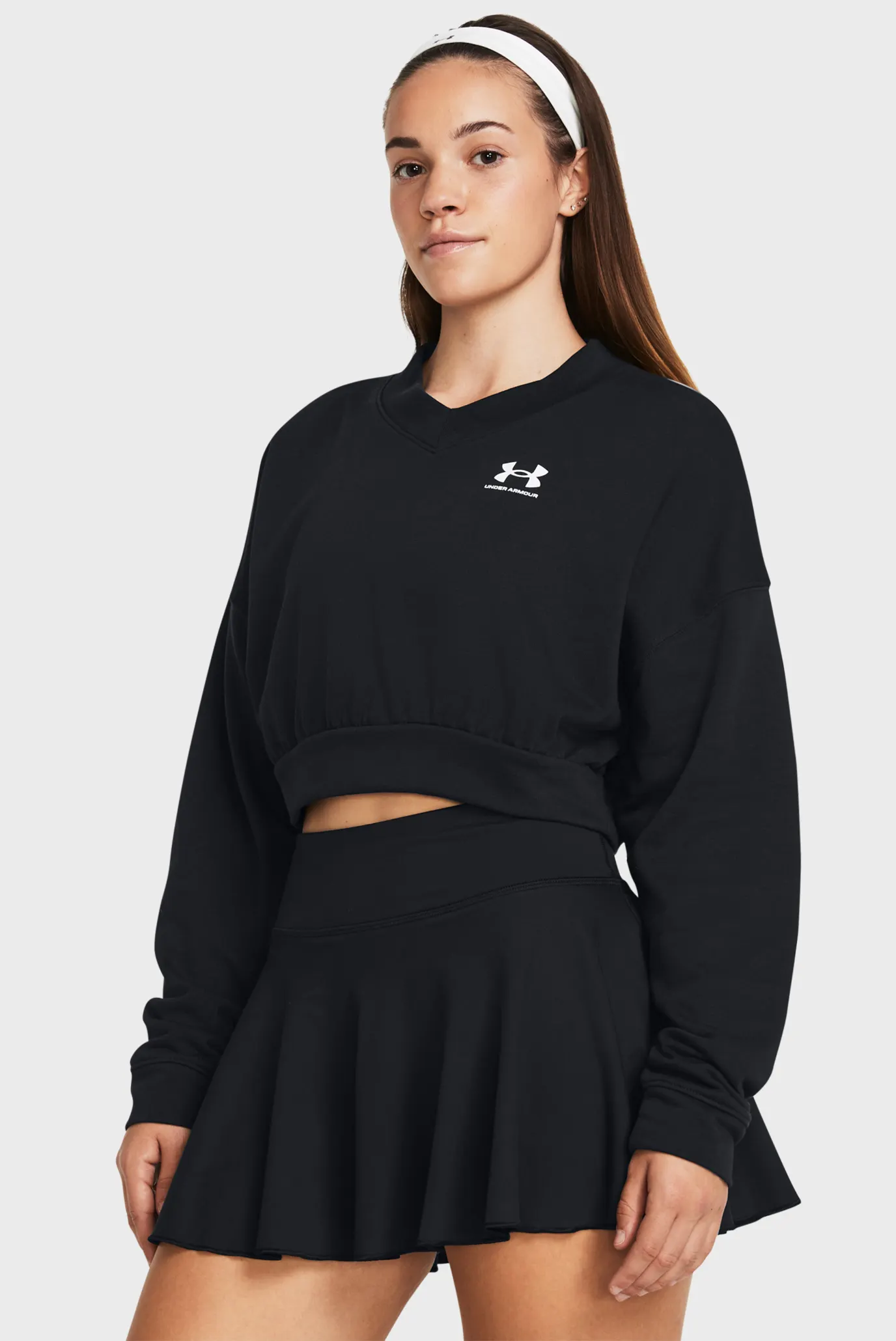 Uzun yengli futbolka UA Rival Terry OS Crop Crw 1