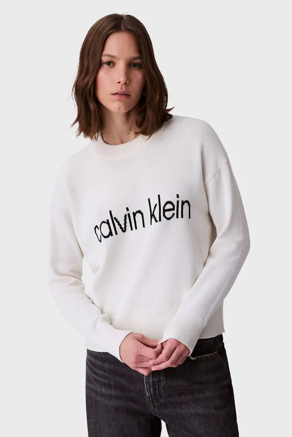 Sviter Cotton Graphic Pullover Calvin Klein Jeans