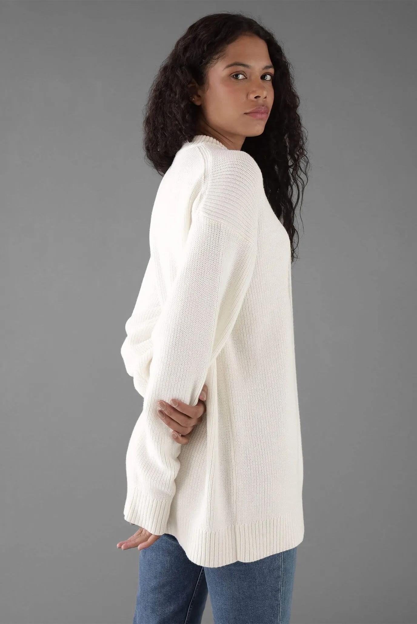 Sviter CK INTARSIA HIGH NECK SWEATER 3