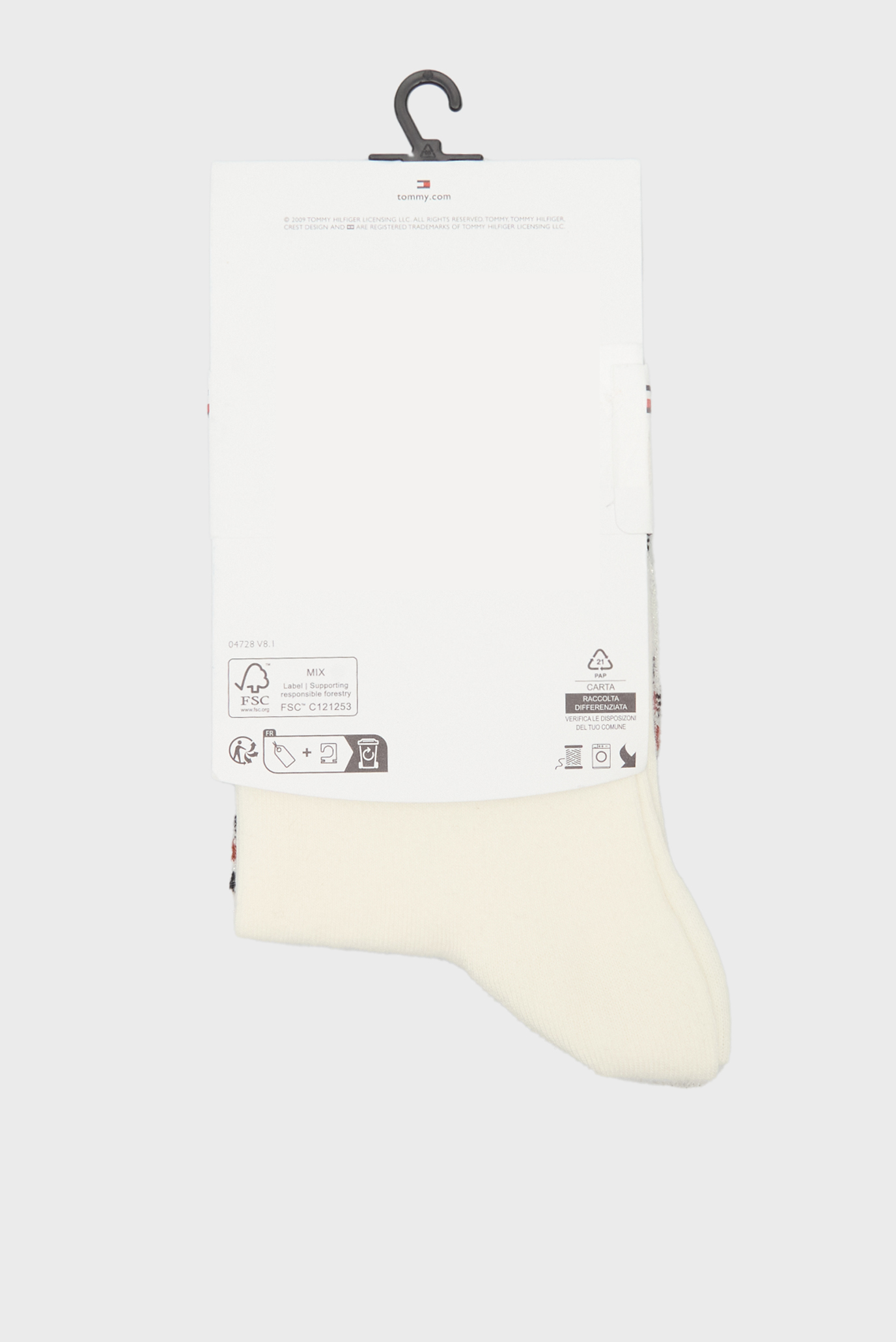 Paypoq TH WOMEN SHORT SOCK 2P LUREX PLAID 3