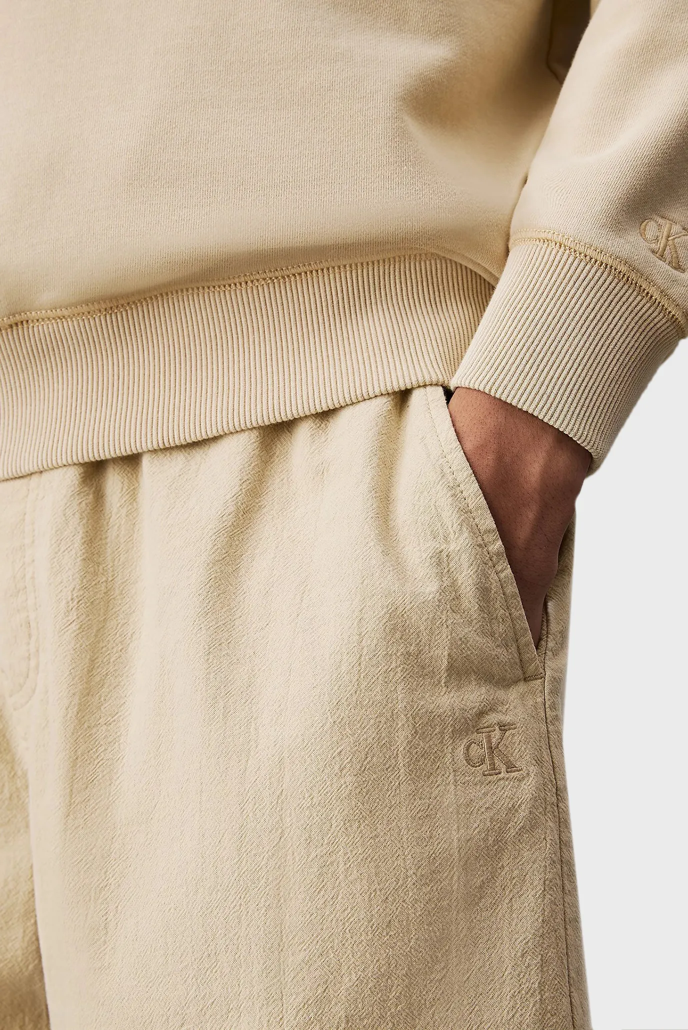 Шорты TEXTURED COTTON SHORT 4