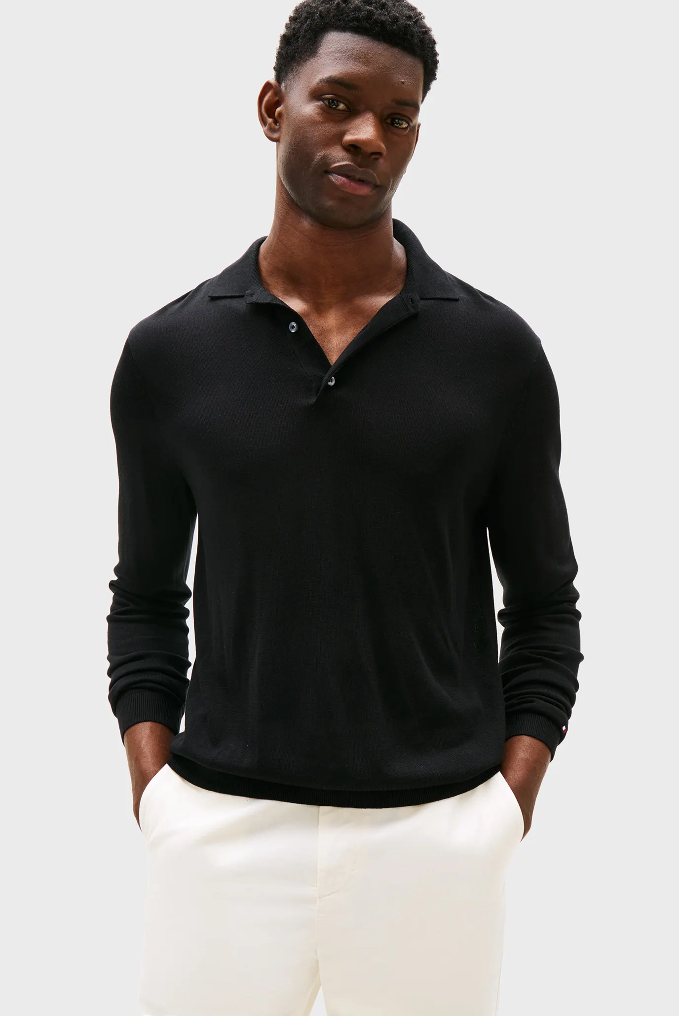 Поло/DC SILK BLEND BUTTON POLO 1