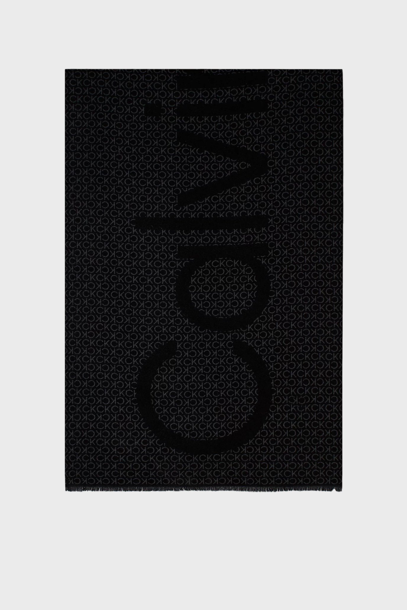 Sharf FRINGES TWO-TONE MONO MW SCARFCalvin Klein Sharf FRINGES TWO-TONE MONO MW SCARF 1