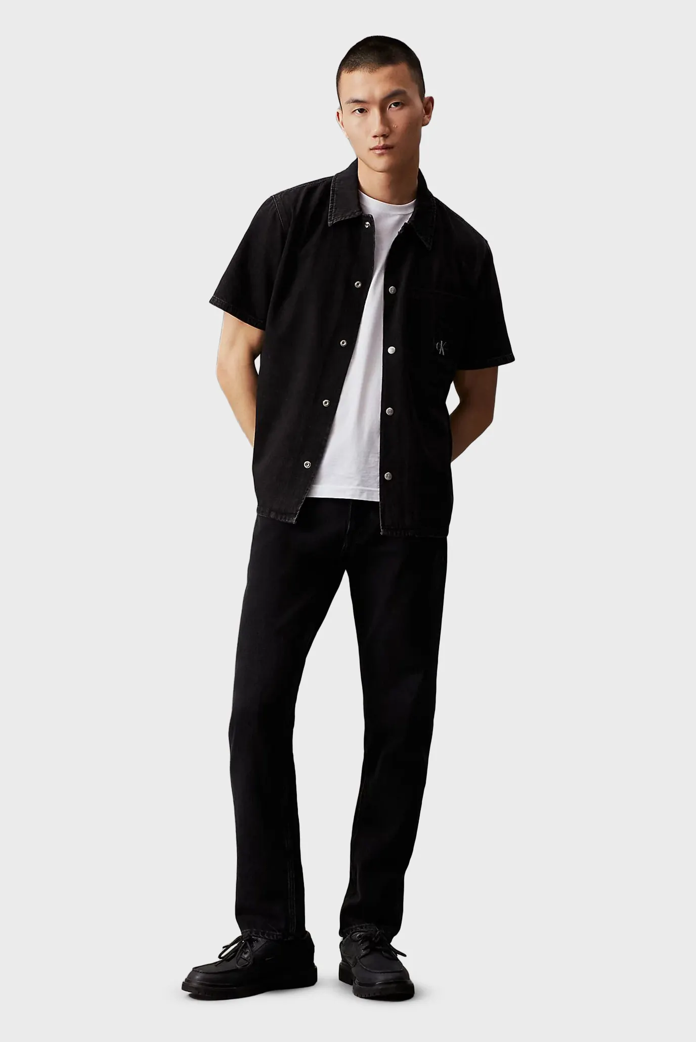 Yengi kalta ko'ylak CAMP DENIM SHIRT 1