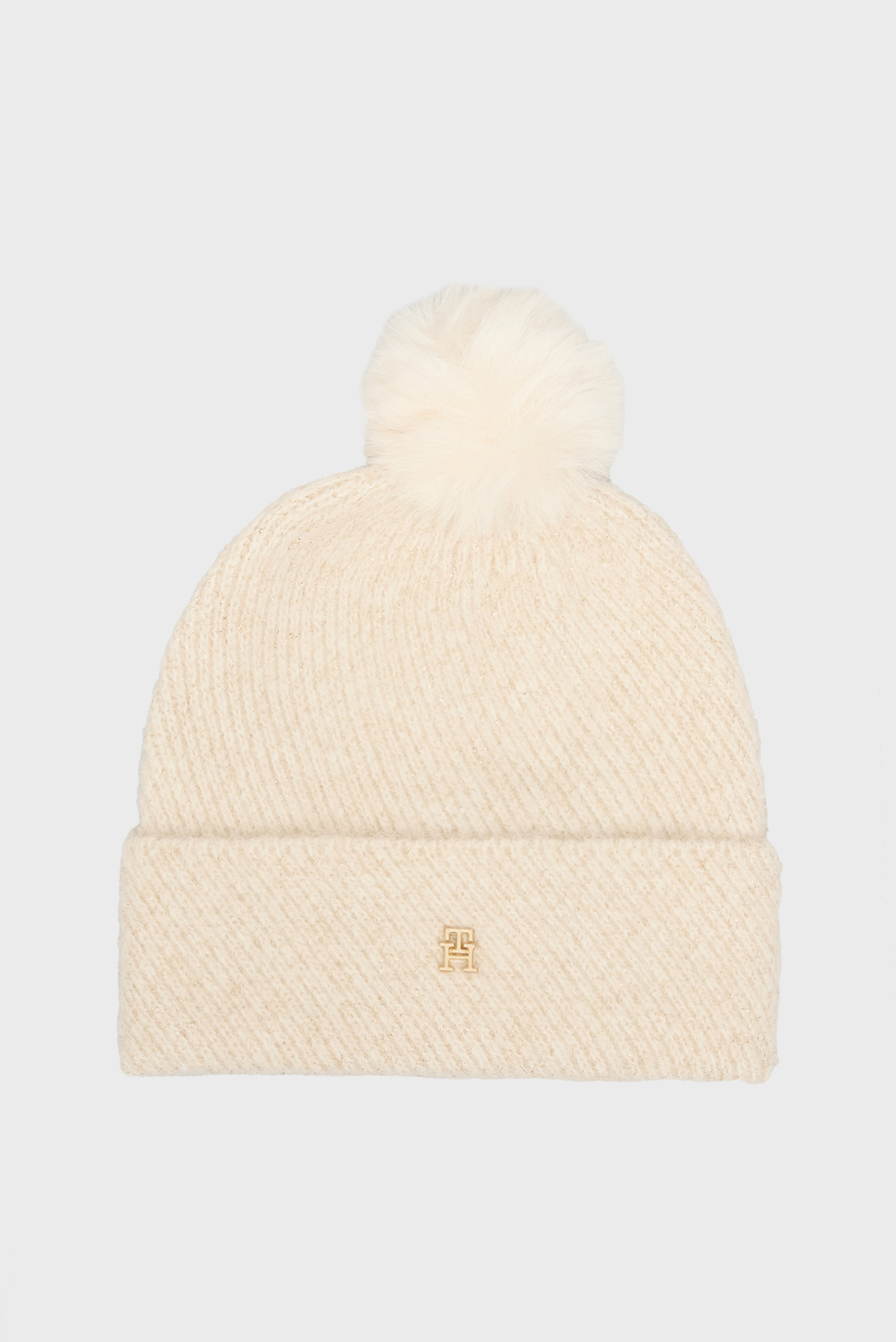 Shapka TH POM POM BEANIE LUREXTommy Hilfiger Shapka TH POM POM BEANIE LUREX 1