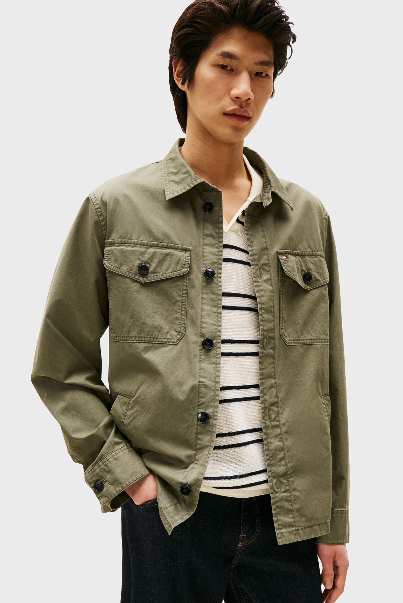 Куртка демисезонная COTTON TWILL SHIRT JACKET 1