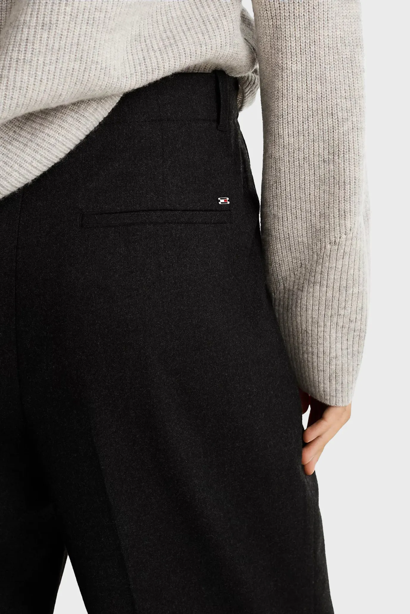 Ishton SOFT WOOL MIX RELAXED STR PANT 5